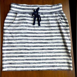 Market & Spruce Amia Knit striped skirt